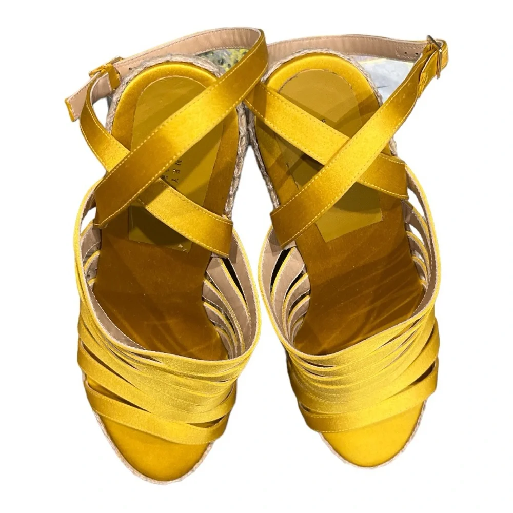 Barneys NY Satin Espadrille Sandals Size 41. NWOT.‎ Never Worn US size 10.5